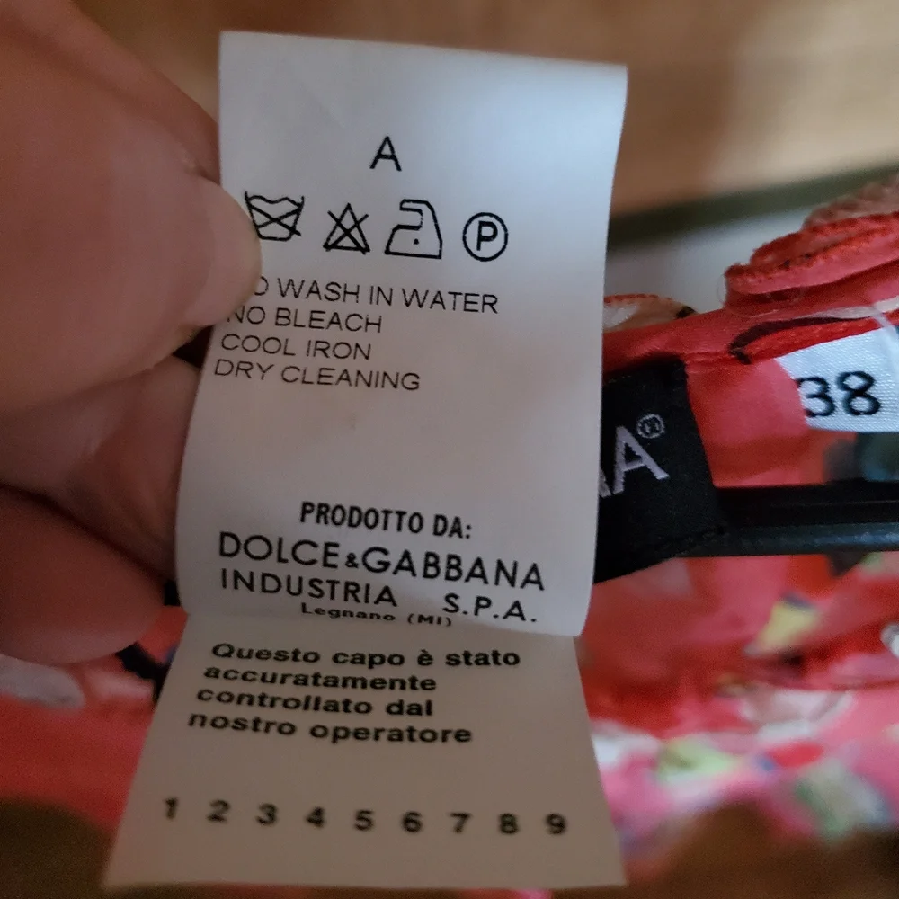 Dolce & Gabbana Red Floral Silk Semi Sheer Blouse - Picture 11 of 12